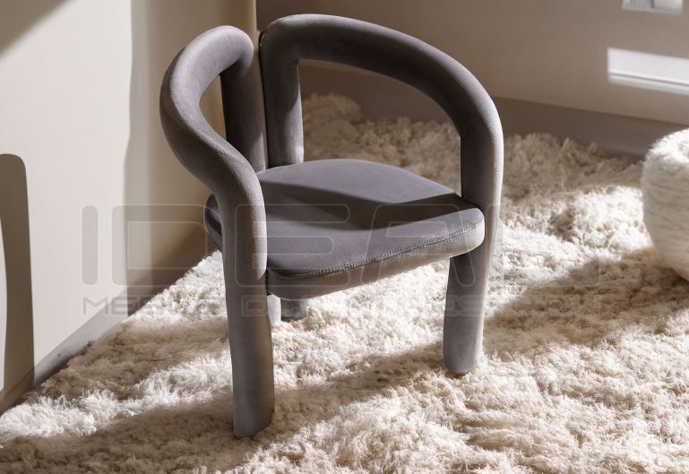 krzesło tapicerowane fantasy Letitia szare
